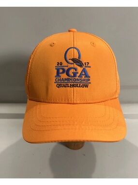 PGA Championship Quail Hollow 2017 Hat Special Edition Garb Orange Adjustable OS